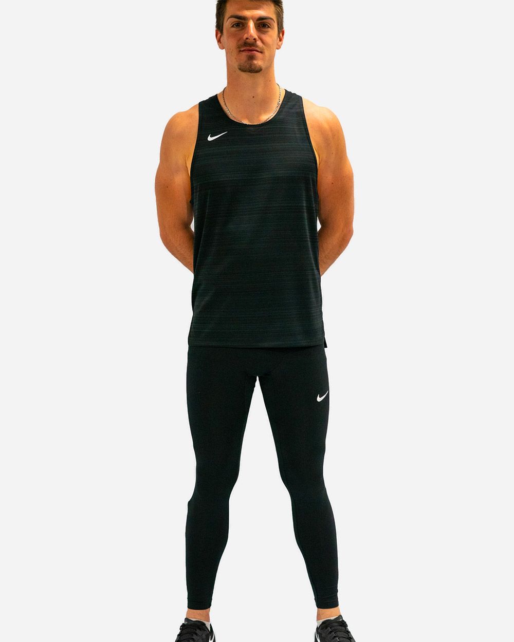Débardeur de running Nike Stock Noir pour homme