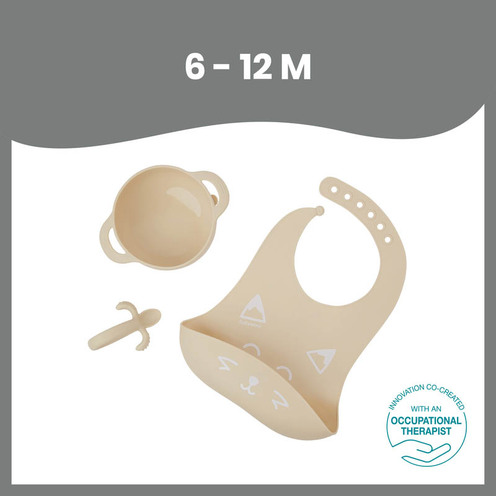 Coffret repas 6-12 mois 3 pièces FIRST'ISY renard beige - BABYMOOV