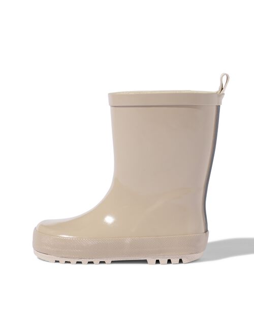 bottes de pluie enfant caoutchouc beige