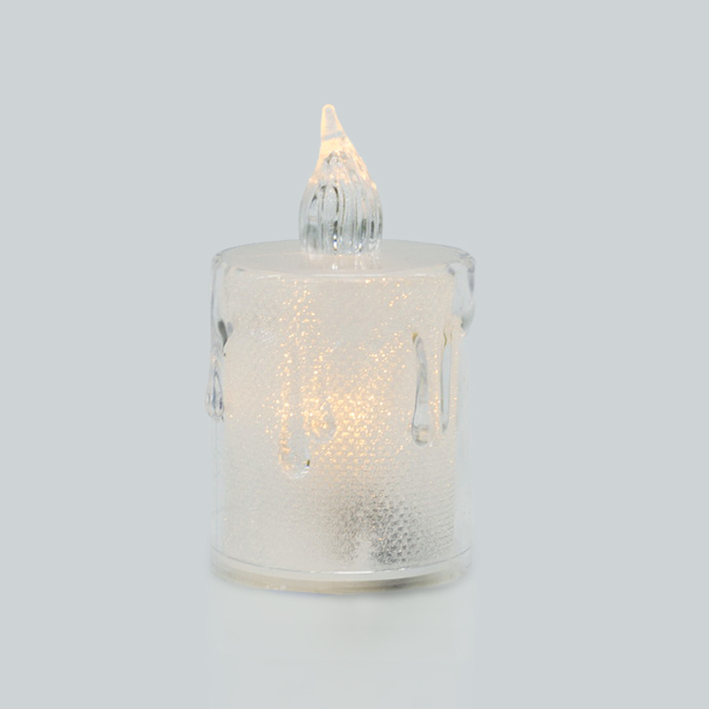 Bougie led transparente