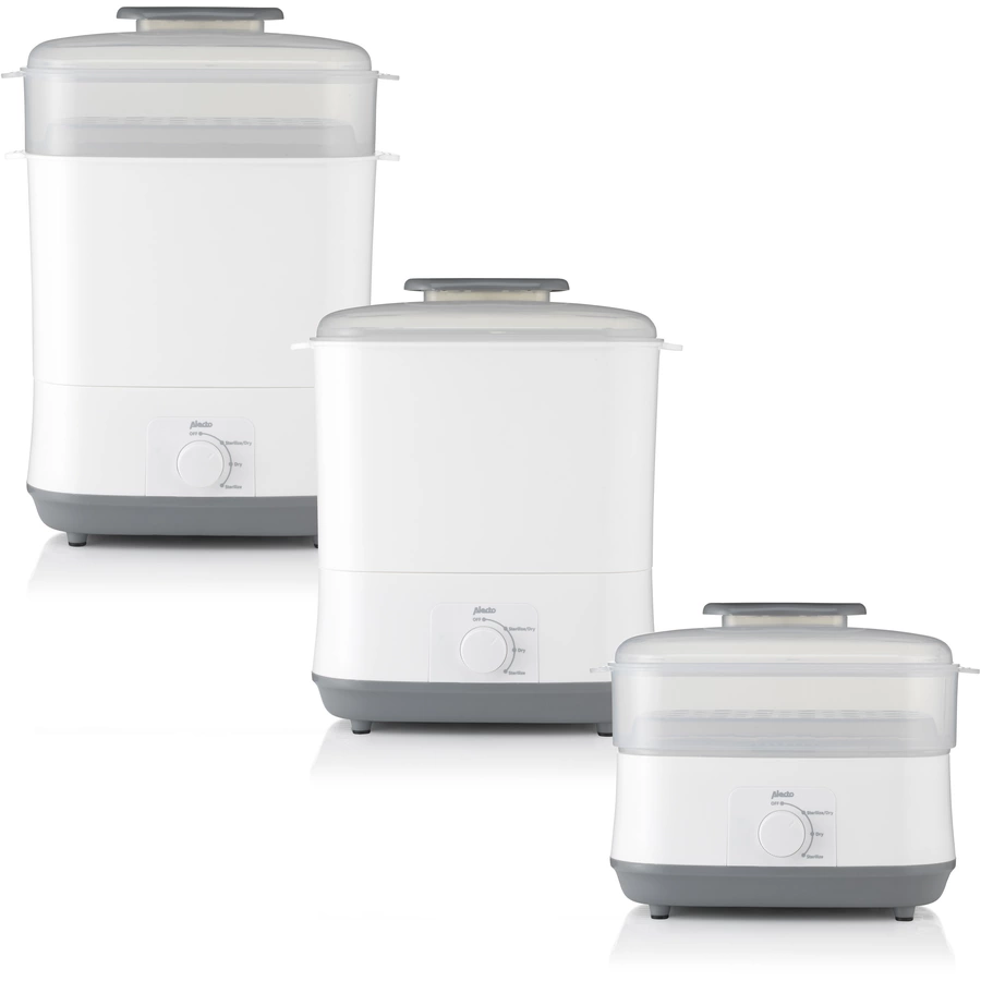 Alecto® Dampfsterilisator mit Trockenfunktion, weiß