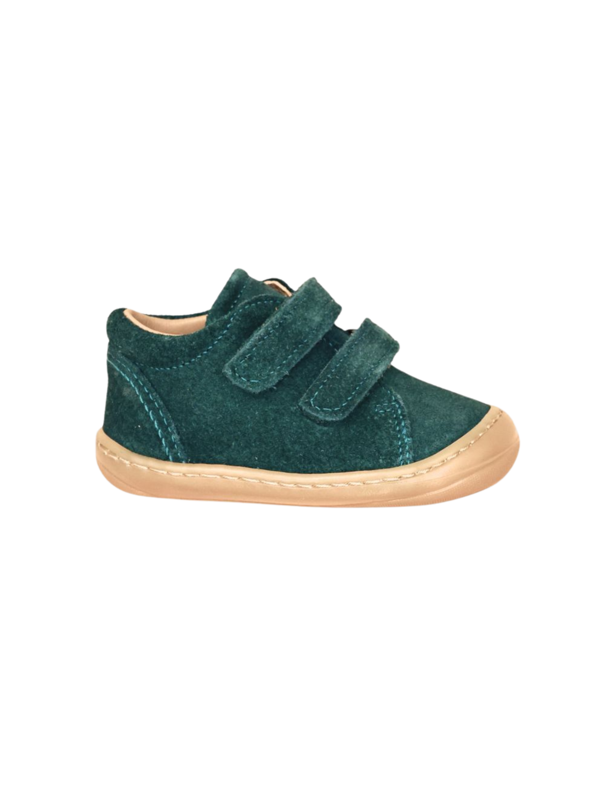 Everyday shoe Velcro - Teal Suede