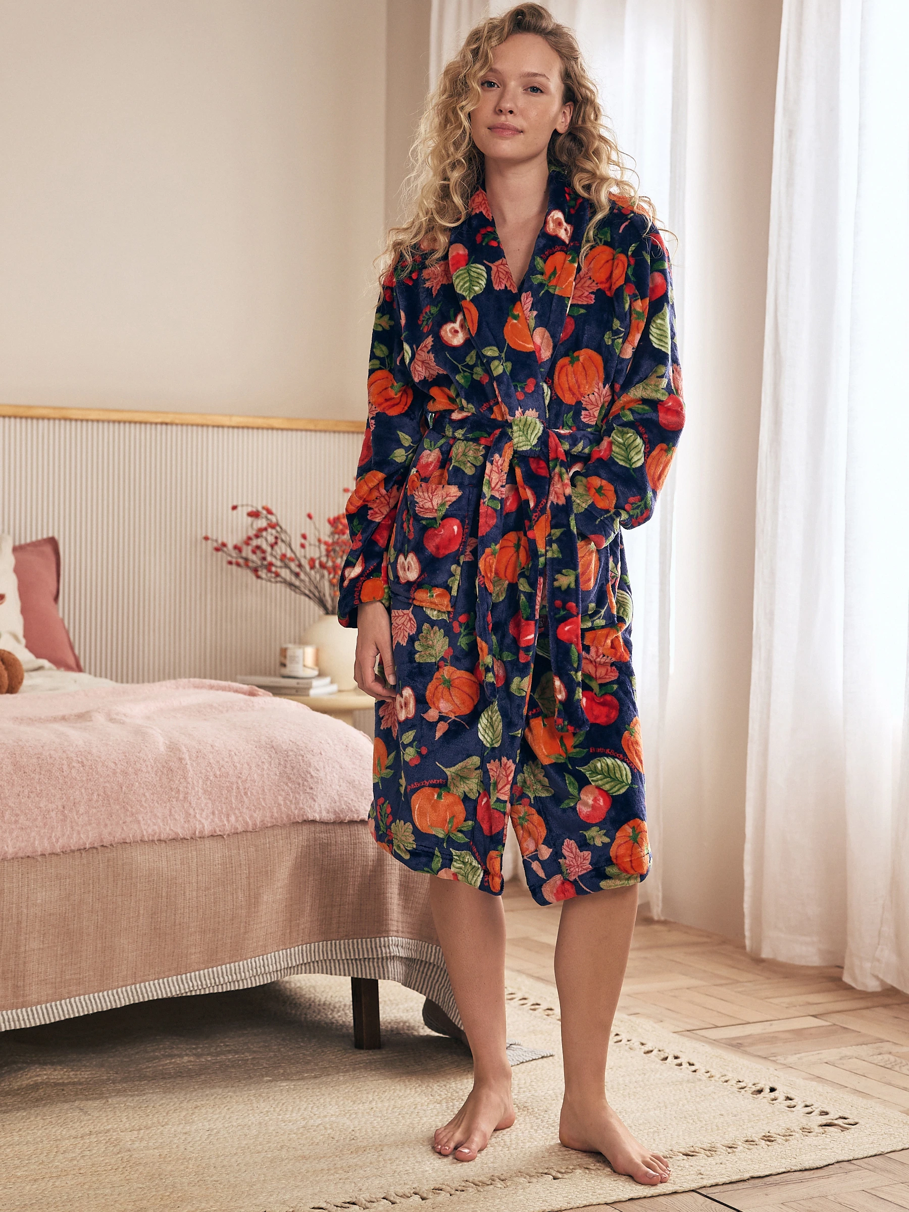 Marineblauw - Bath & Body Works Halloween Cosy Robe