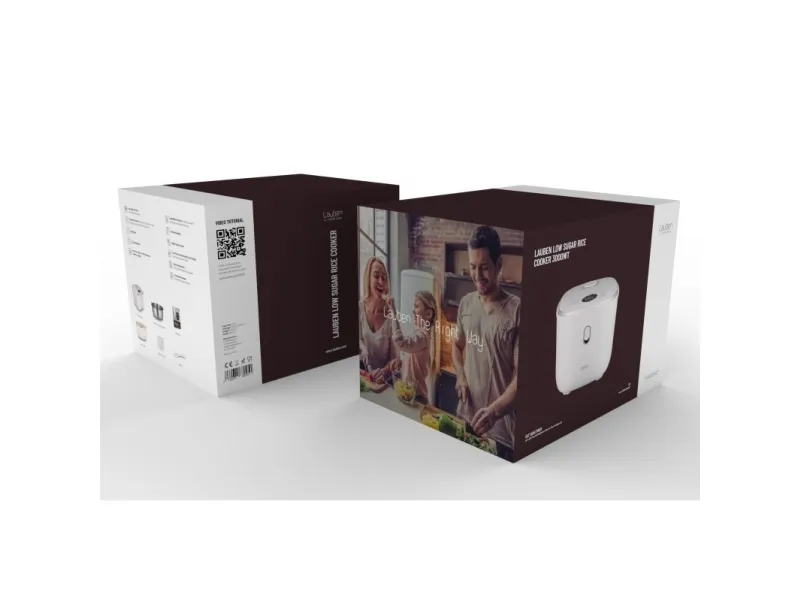 Lauben Reiskocher 3.0l LBNLSRC3000WT Low-Sugar weiß retail