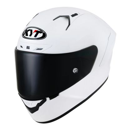 Casque KYT NZ-RACE PLAIN - Blanc / Noir