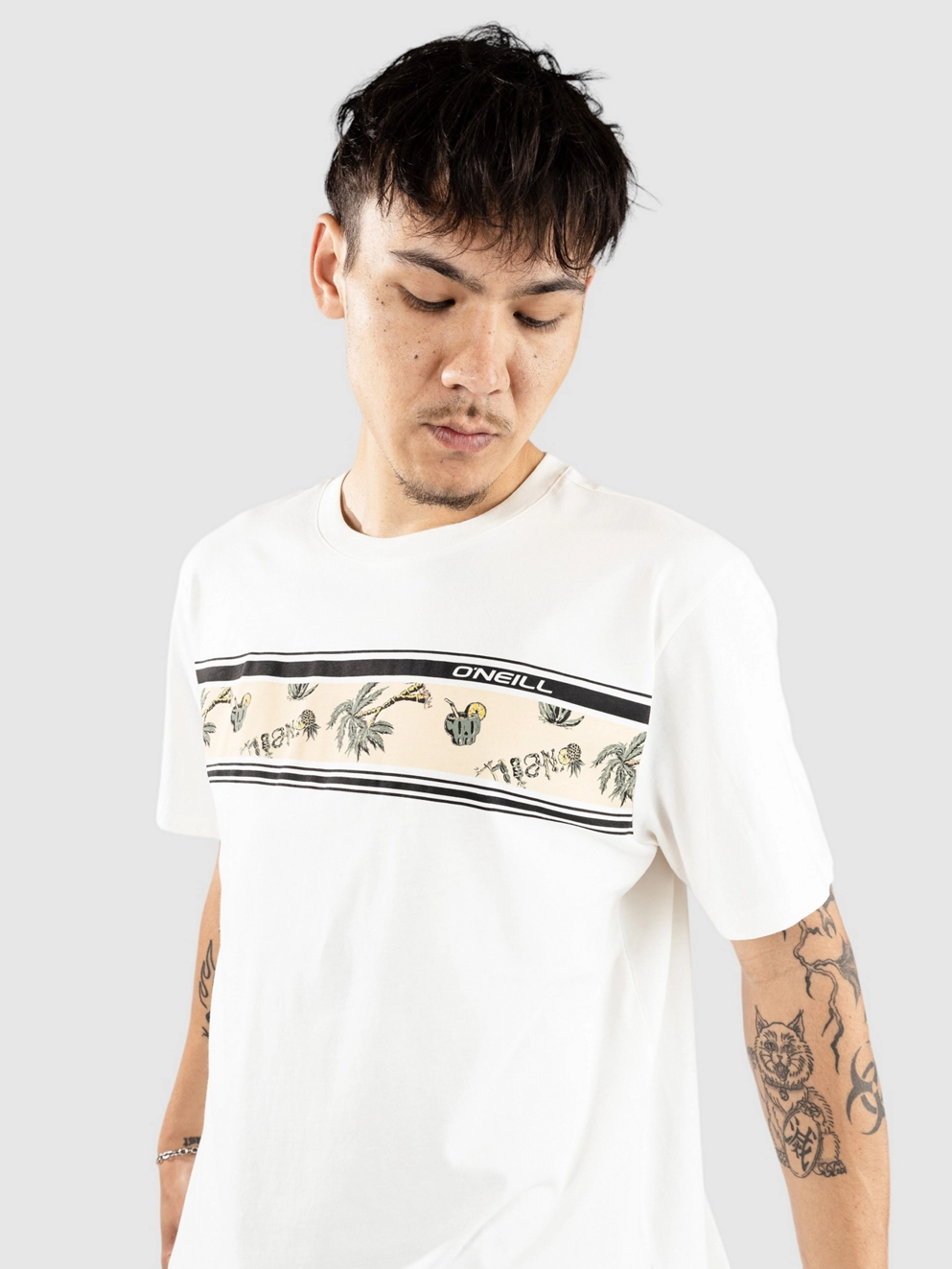 O'Neill Mix & Match Floral Graphic T-Shirt snow white