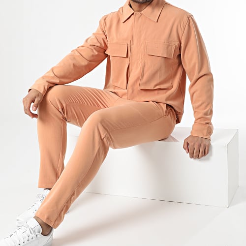 Ensemble Veste et Pantalon Cargo Orange