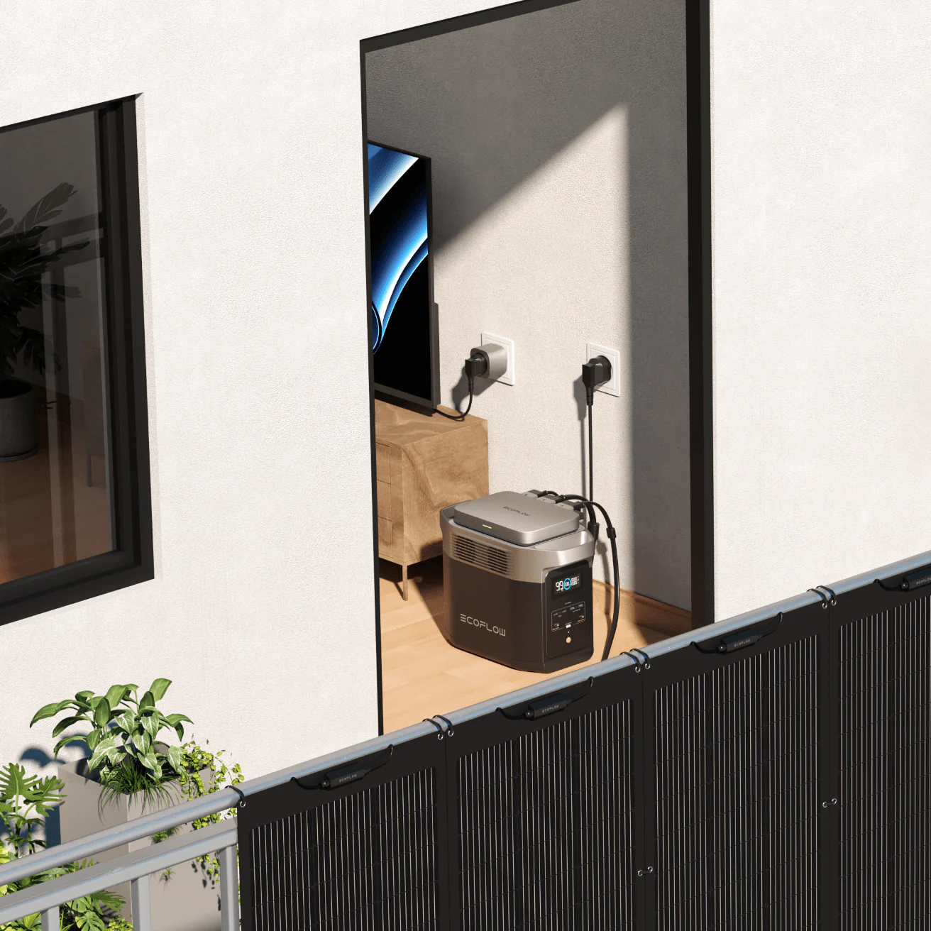 EcoFlow PowerStream Balkonkraftwerk 800 W für Balkon