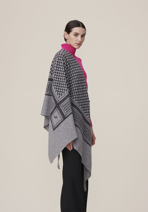 Lala Berlin Triangle Trinity Classic L - 100% cashmere City middlegrey melange