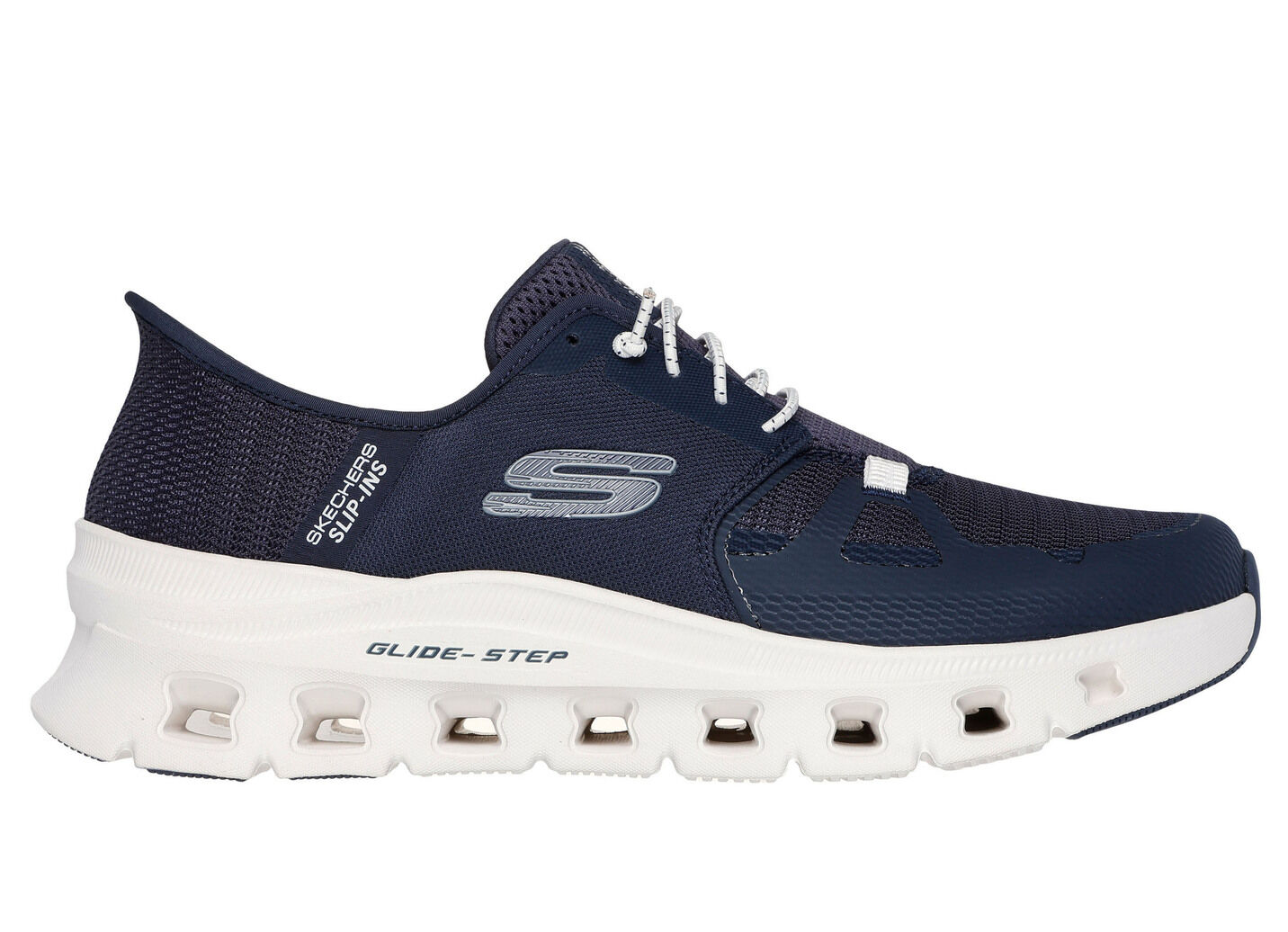 SKECHERS, Herren-Sneaker, mit geformter Slip-Ins Fersenplatte