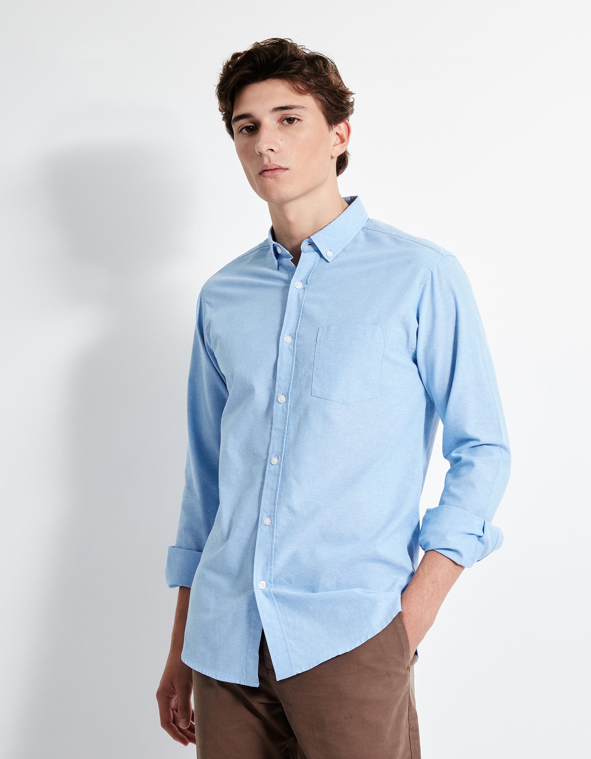 Camisa, Homem, Azul