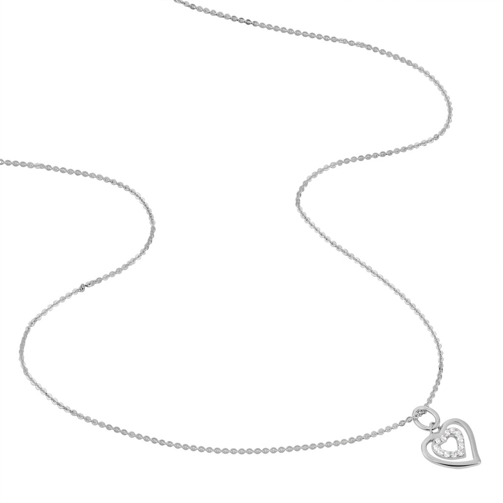 Collier Alihan Argent Blanc Oxyde De Zirconium