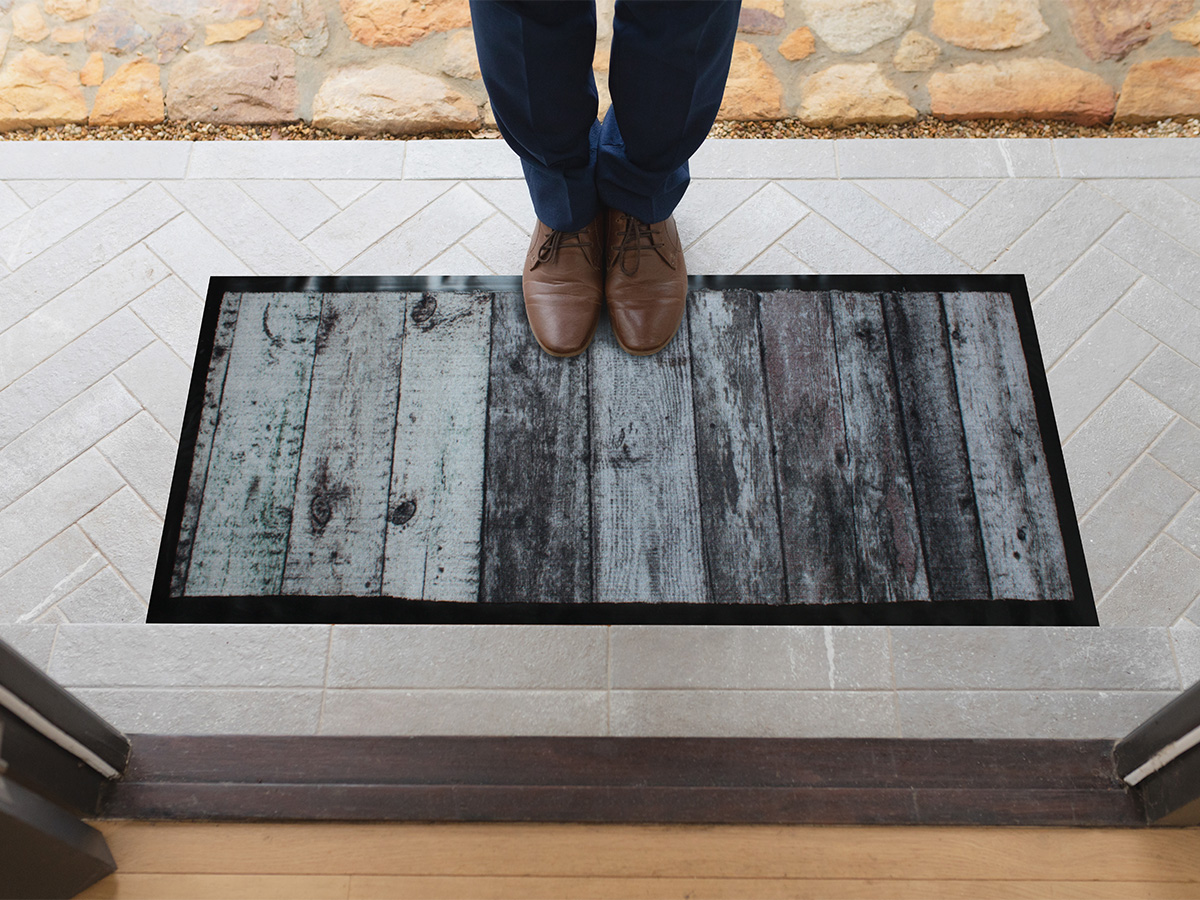 Jacks Door Hout 45 x 125 cm deurmat - Set van 2