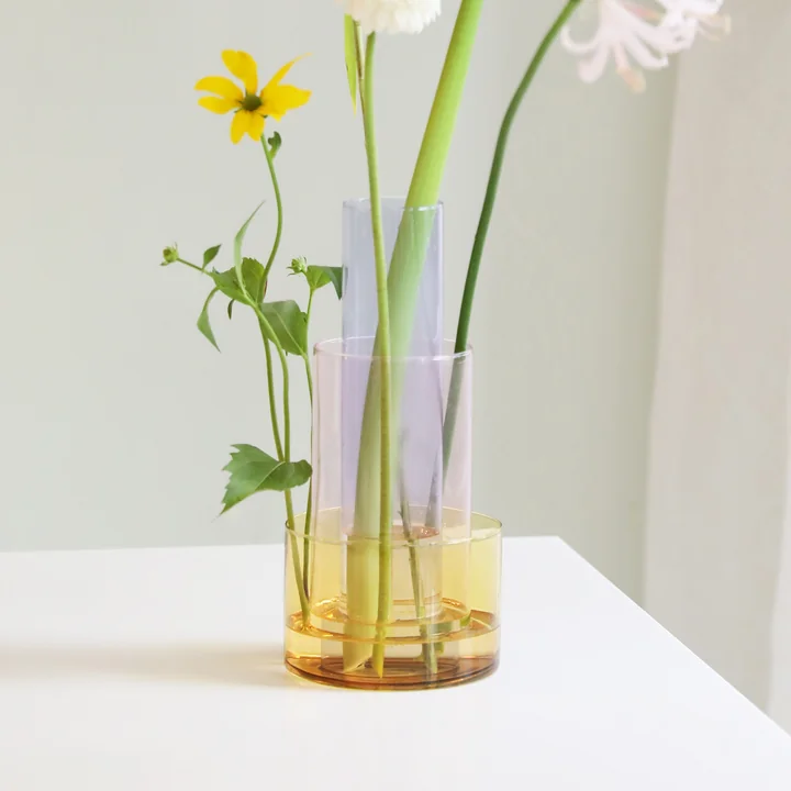 &klevering - Amphi Vase large, milky (3er-Set)