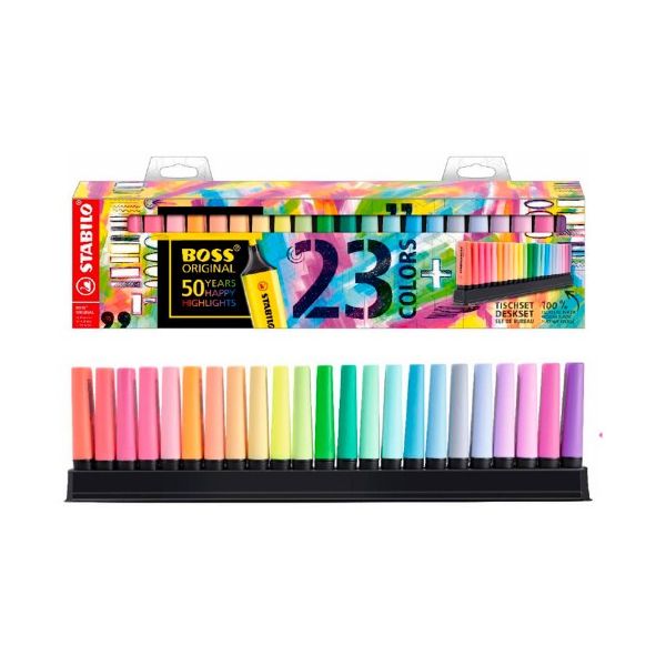 Stabilo Marcador Boss Original 70 Pack 23 Un.