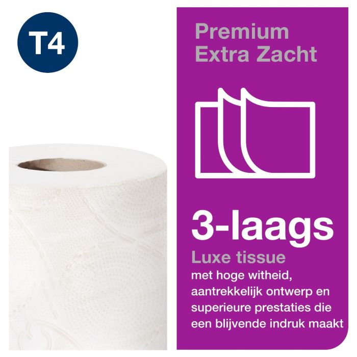 Tork 110319 56rollen Extra Soft toiletpapier 3lgs wit 155 vel T4 Premium (110319)