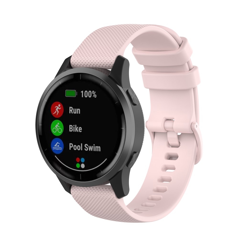 Garmin Sport Silikon Armband One Color mit 22mm Stegbreite (Gelenkumfang: 155-235mm) - Rosa