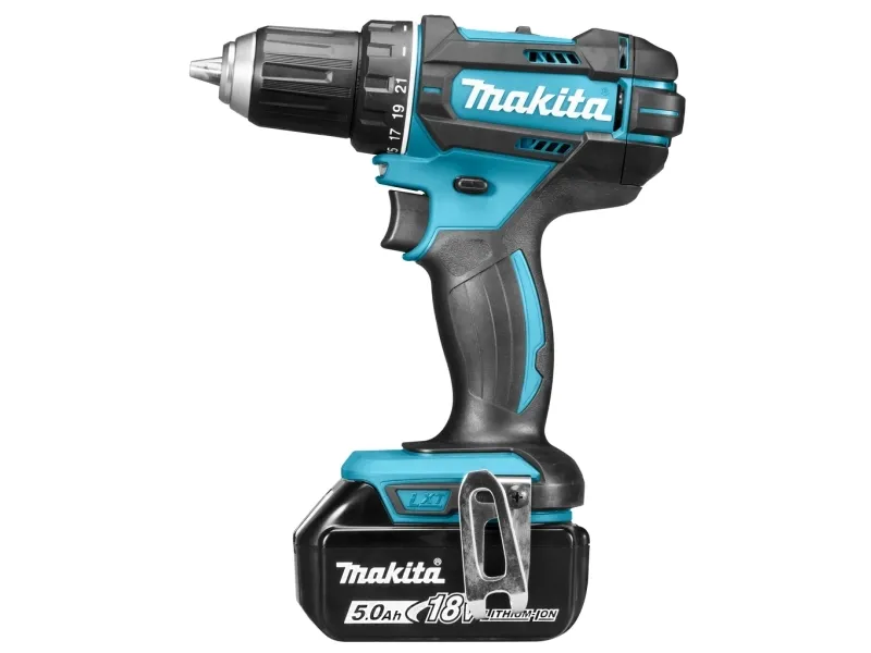 Makita DDF482RTJ 18V LI-ION Kompakt Boremaskine - inkl. 2 x 5Ah batterier, oplader, MAKPAC Box