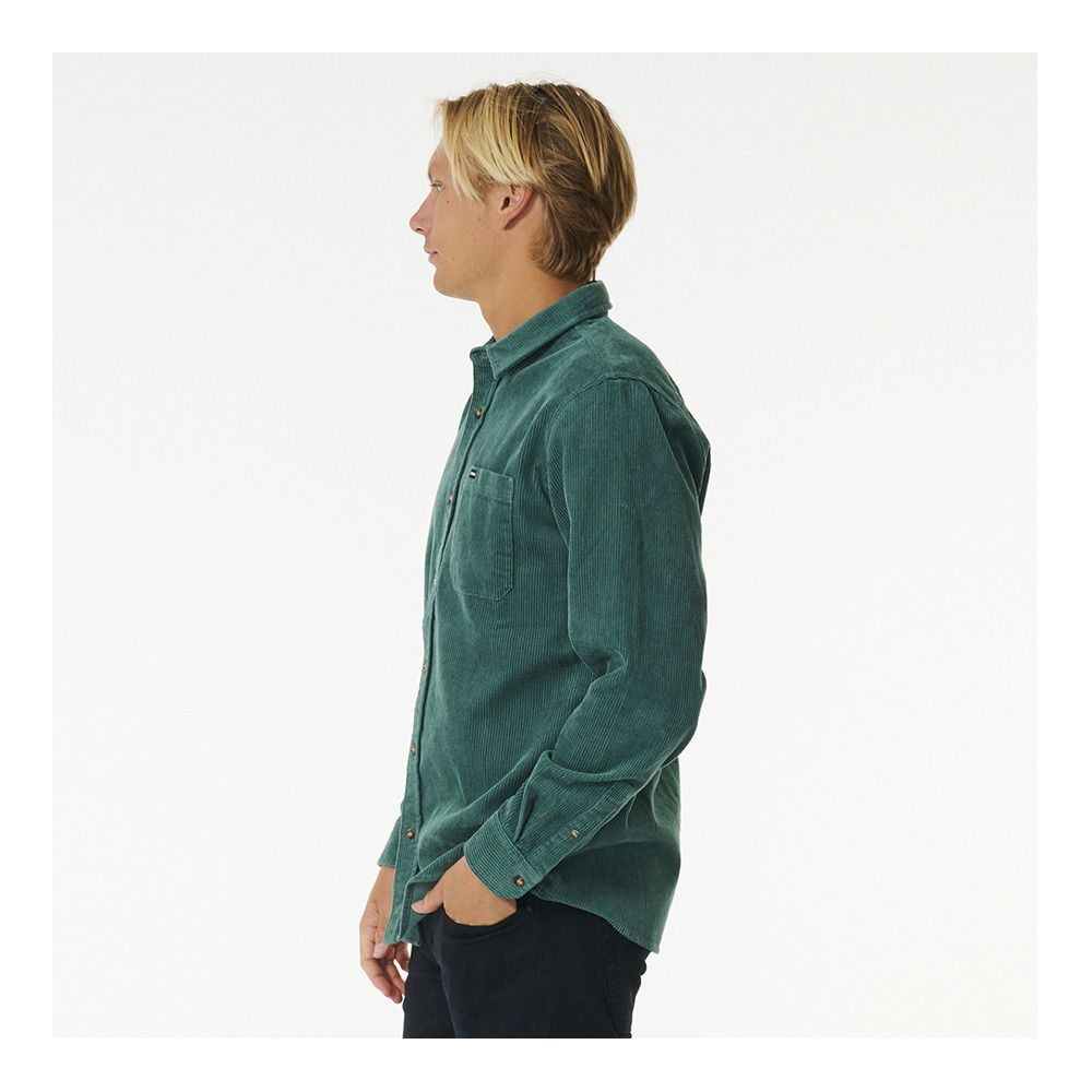 Rip Curl STATE CORD - Chemise Homme washed green