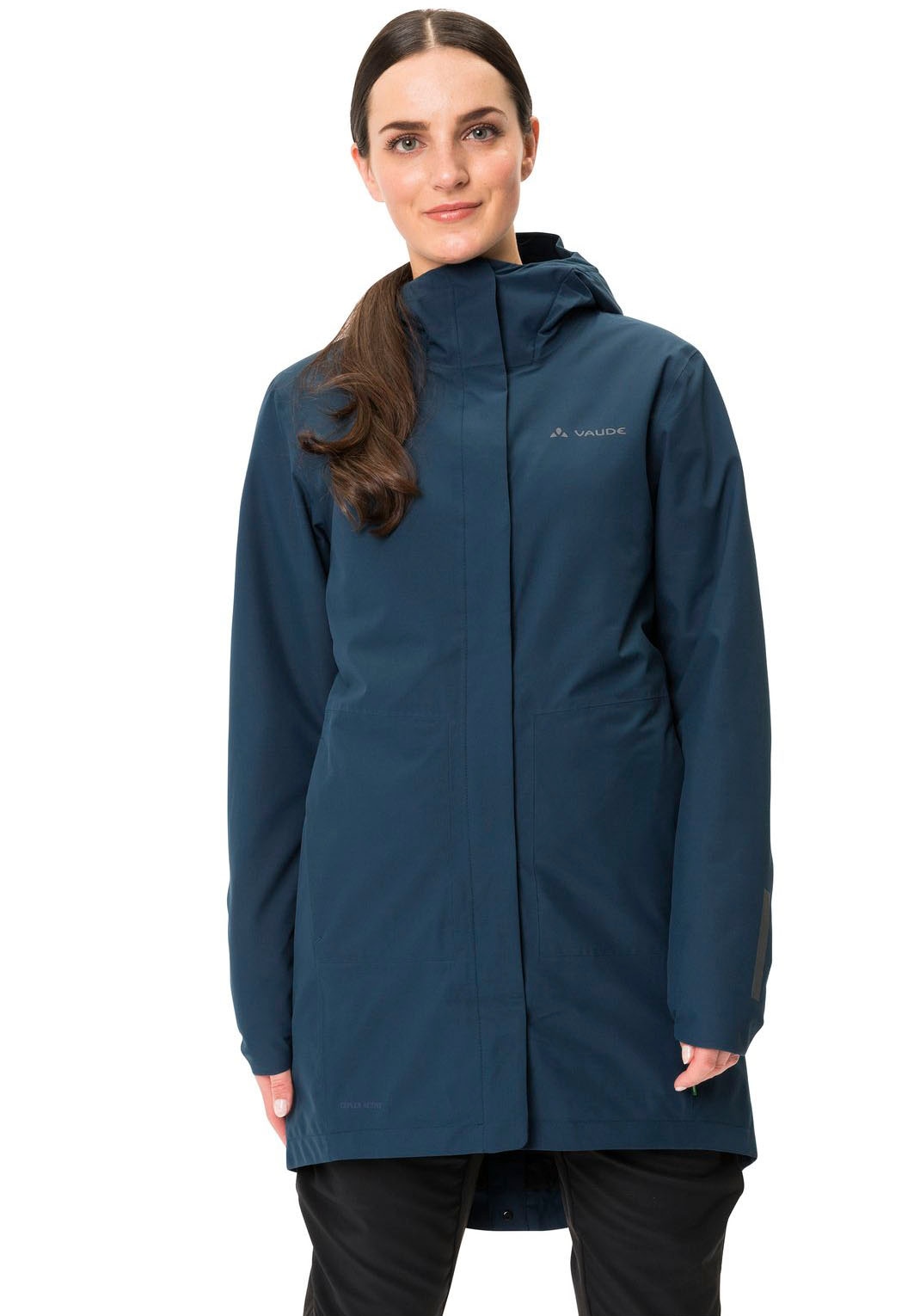 VAUDE Funktionsmantel »WOMEN'S CYCLIST PADDED PARKA II«, 1 Wasserdicht, winddicht, atmungsaktiv