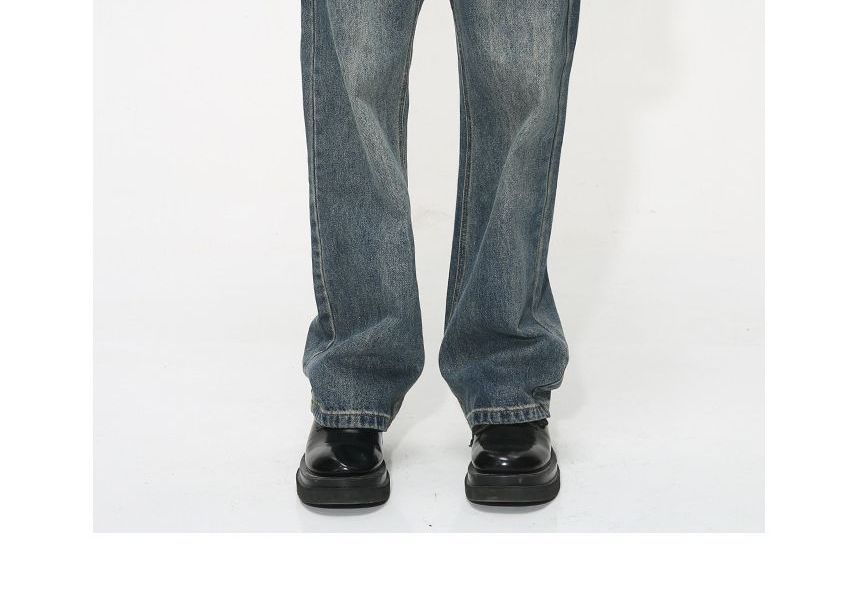 FAERIS - Low Rise Washed Flared Jeans