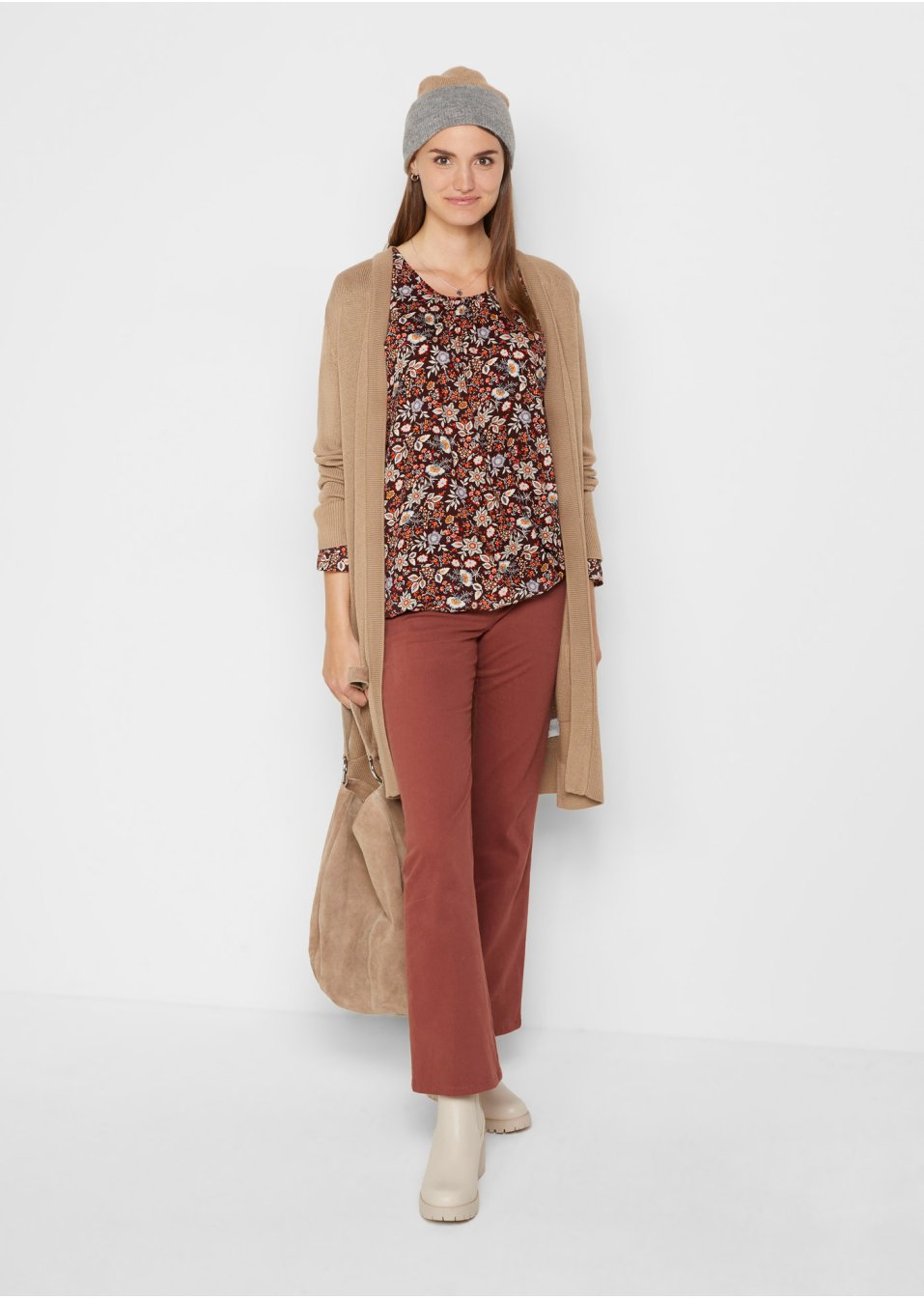 Blouse en viscose avec base élastiquée
