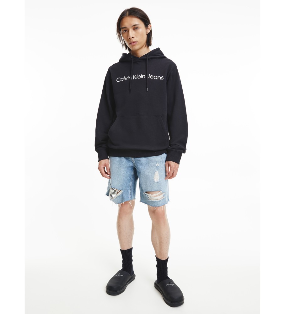 Moletom com capuz Calvin Klein Logo preto