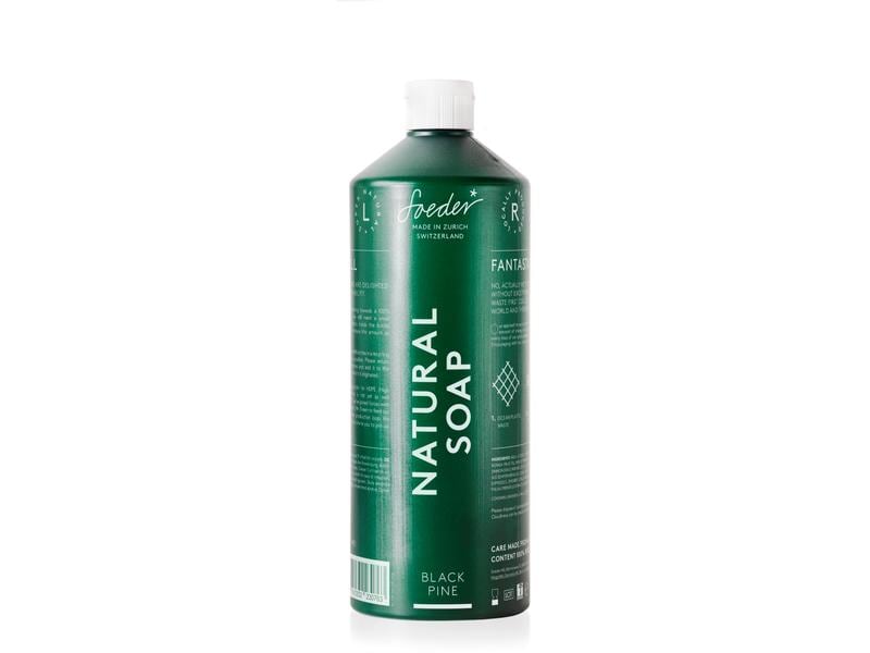 Soeder Flüssigseife Natural - Black Pine Nachfüllpack 1000 Natürliche und milde Seife für Hände und Körper