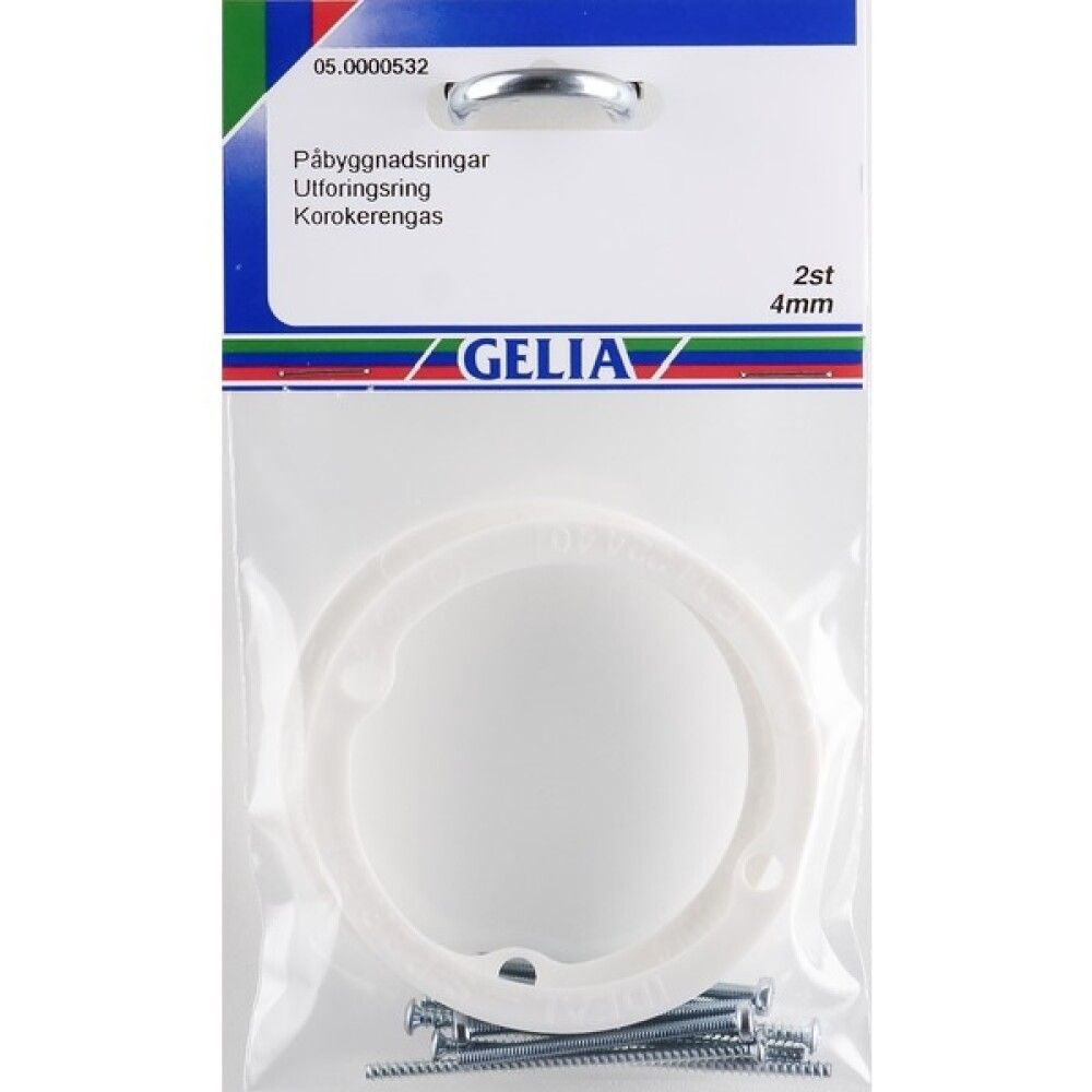 PÅBYGGINGSRING APPARATDOSE 4 MM