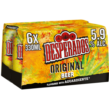 Desperados Original Bier Blik 6 x 330ml