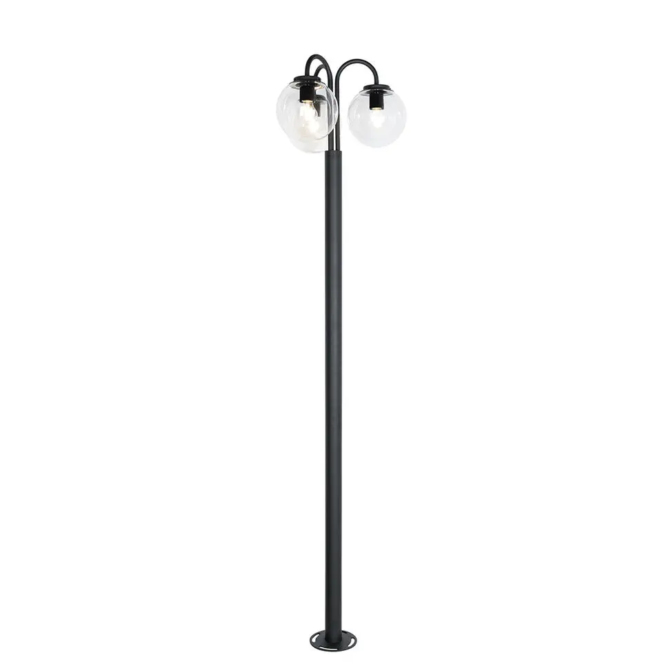 Qazqa staande buitenlampen sfera zwart e27