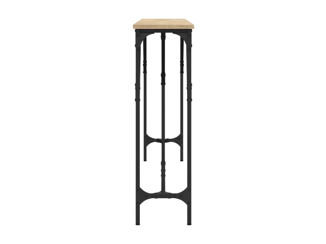 Table console chêne sonoma 180x23x75 cm bois d'ingénierie