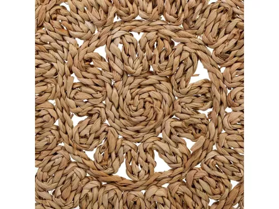 Dessous de plat en fibre naturelle marron 50x35x1,5h cm
