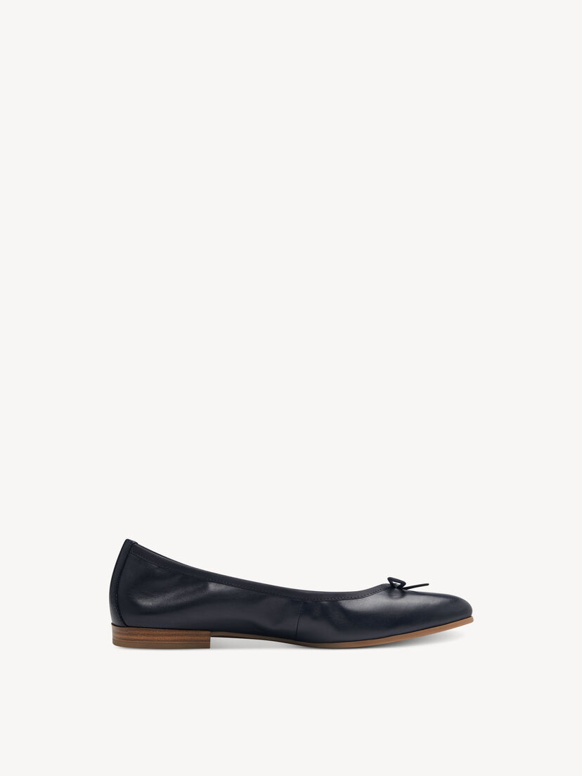 Leren Ballerina - blauw