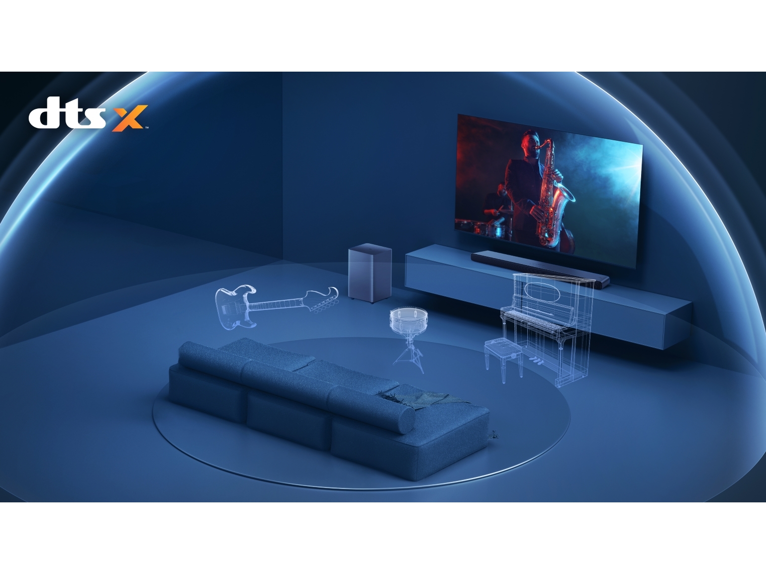 SOUND BAR COM SUBWOOFER TCL S55HE DOLBY ATMOS 2.1 CH 220W