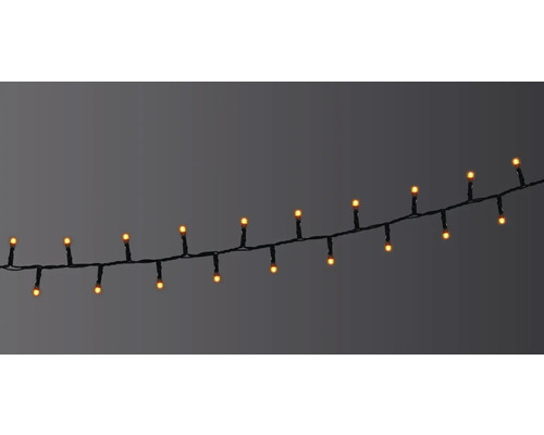 Lafiora LED-lichtsnoer, 30 m + 5 m aansluitdraad, 1000 LED's, amberkleurige lichtkleur