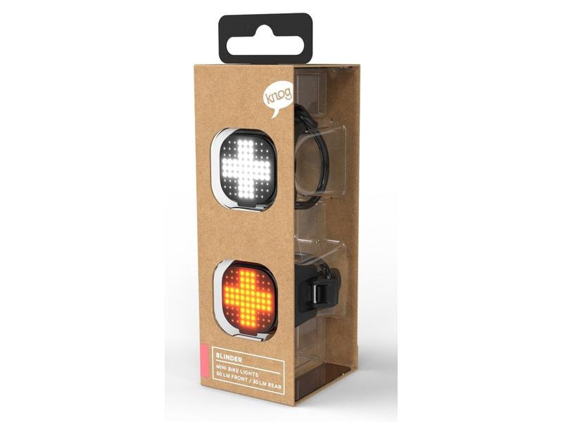 knog. Velolampe Blinder Mini Cross Lichtset Lichtset: Vorne und Rücklichter mit Muster