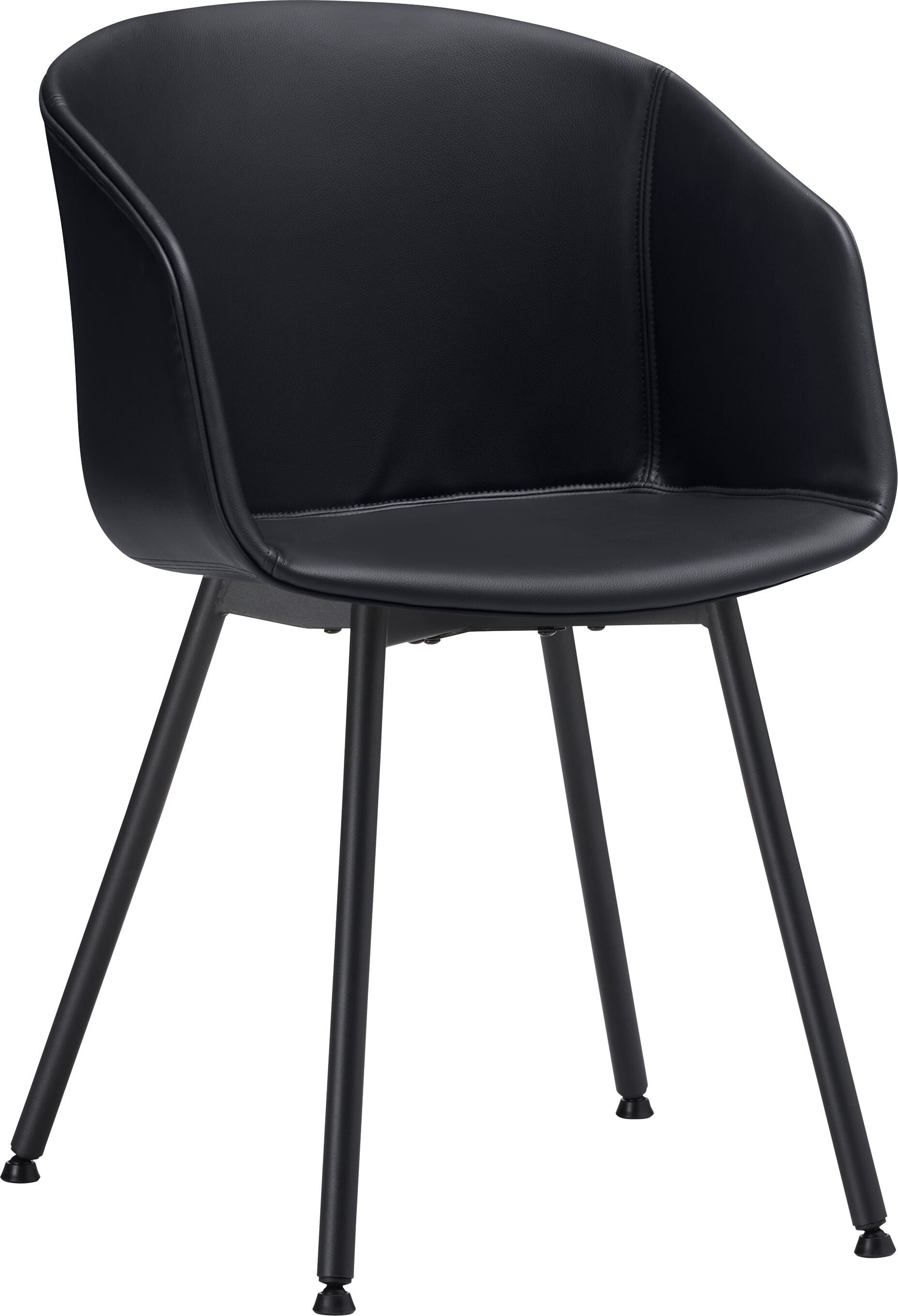 GIANNI Stuhl - Schwarz / B: 53.5 cm x T: 55.0 cm x H: 84.0 cm