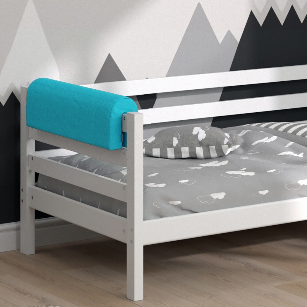 Vitalispa Bettkantenschutz Bettumrandung Kinderbett Kantenschutz türkis Babybett