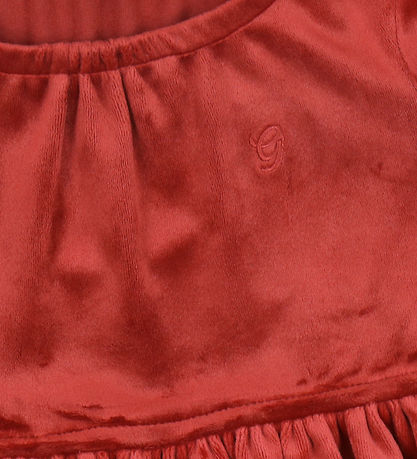 GANT Kjole - Velour - Ruby Red