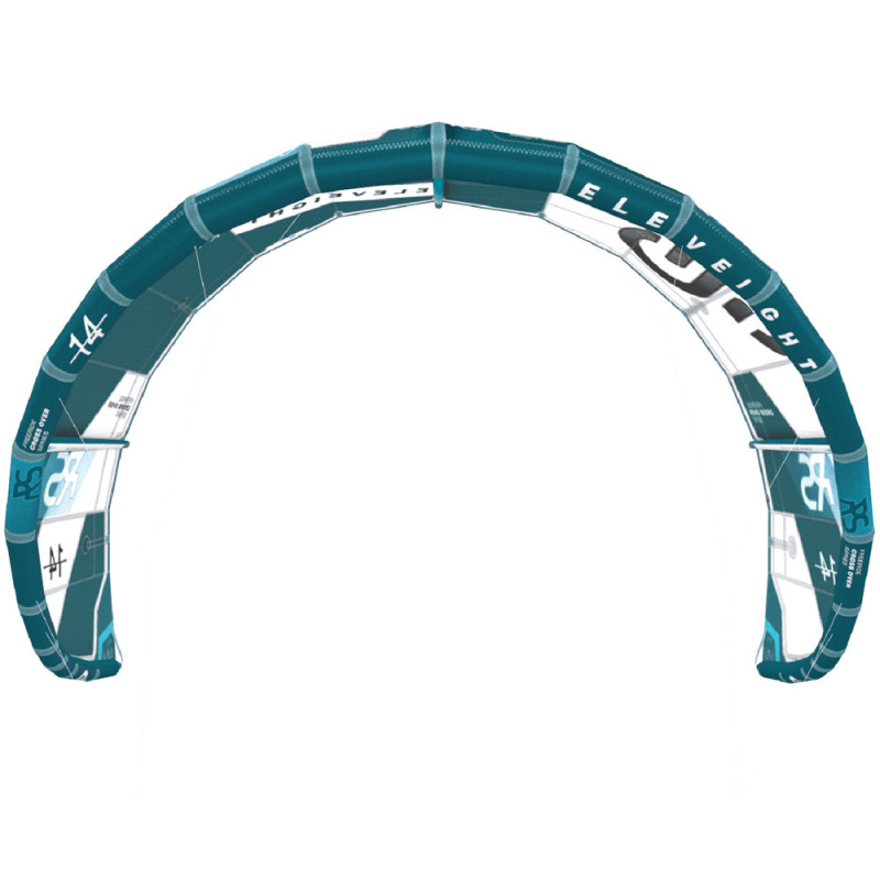 AILE DE KITESURF ELEVEIGHT RS V8 TECH GREEN LIGHT WIND