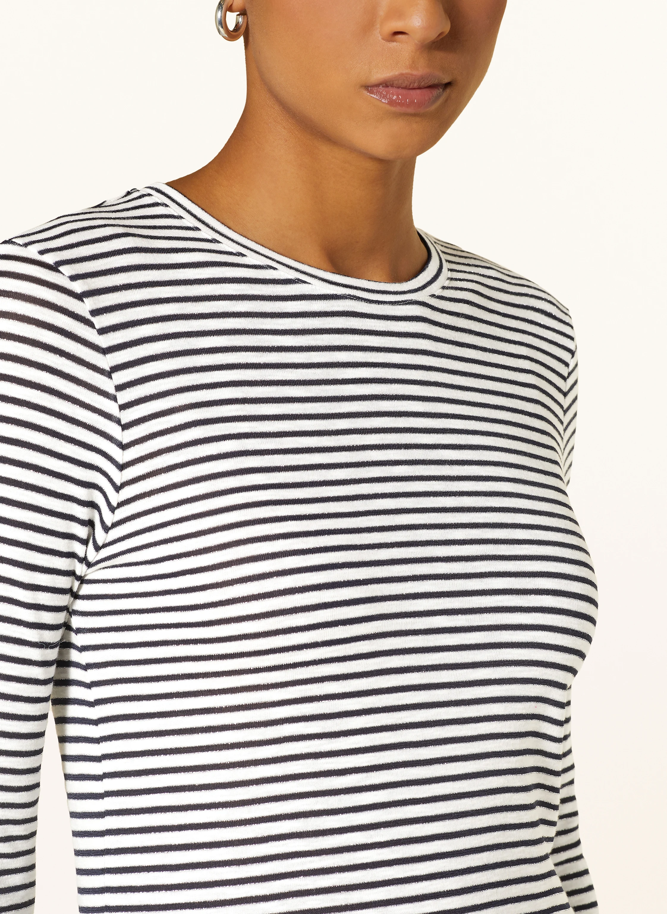Rich & Royal Longsleeve mit Glitzergarn