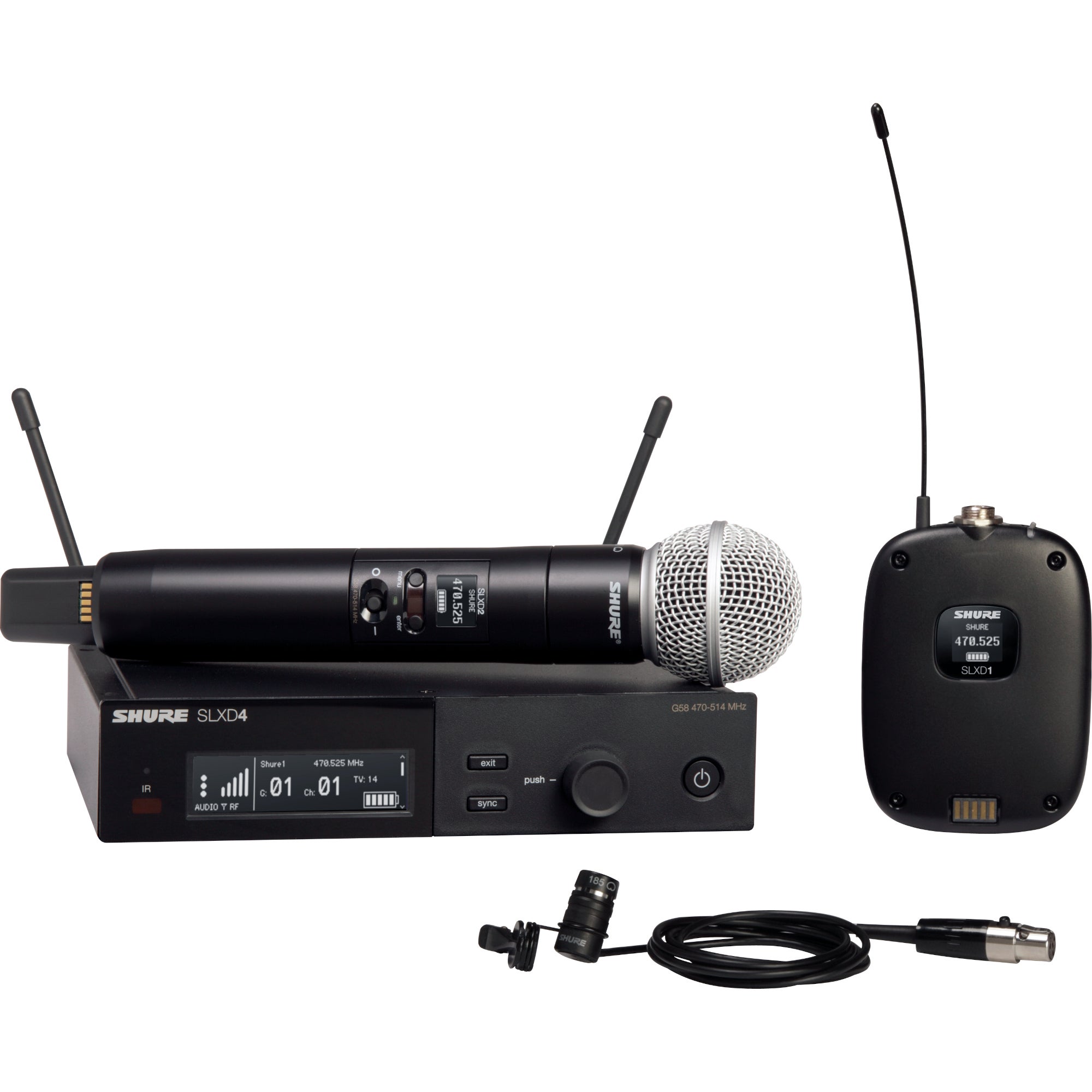 Shure SLXD124/85-L56 draadloze combinatieset (650 - 694 MHz)
