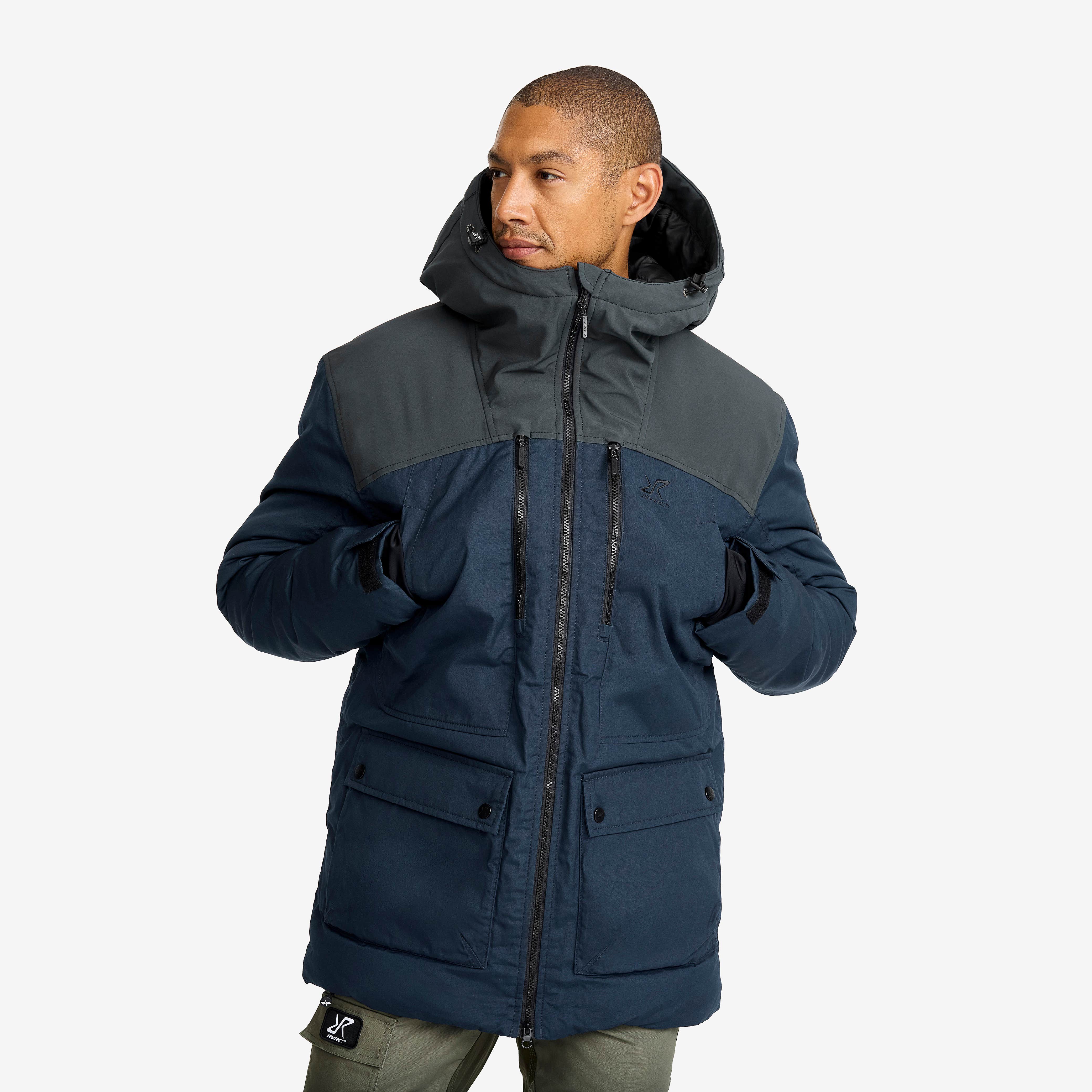 Outdoor Parka Herre Blueberry