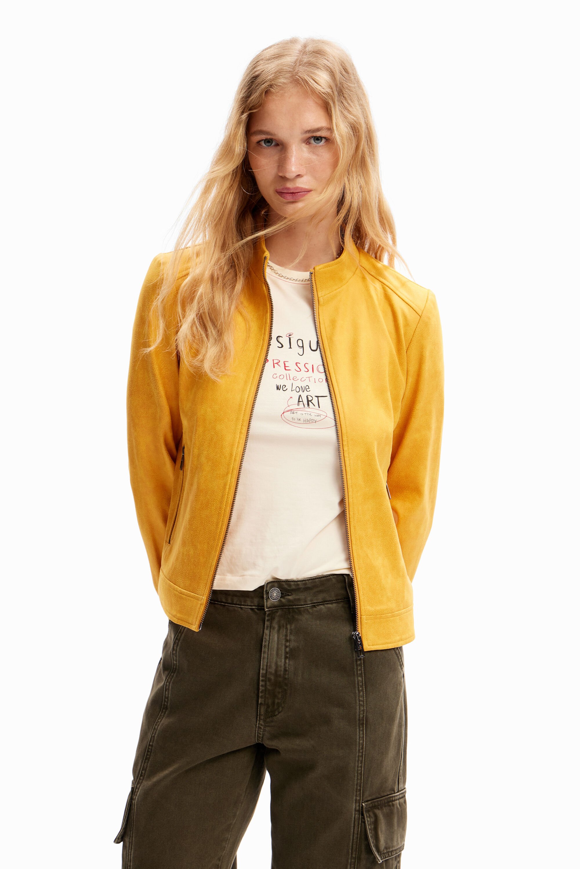 Veste motard ajustée