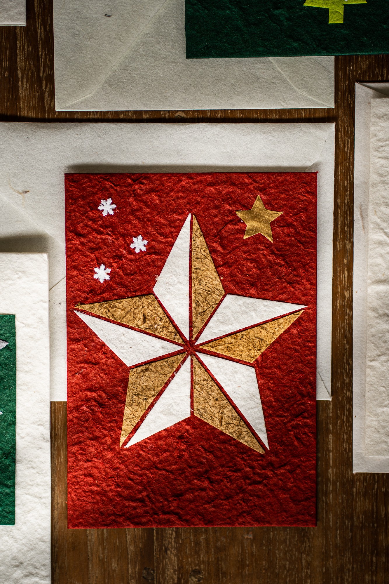 Grußkarte Tannenbaum rot, rot, T 17 cm, B 12 cm günstig bestellen