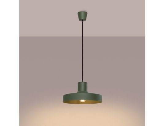 SOLLUX LIGHTING - Suspension Lampe suspendue bilo vert olive