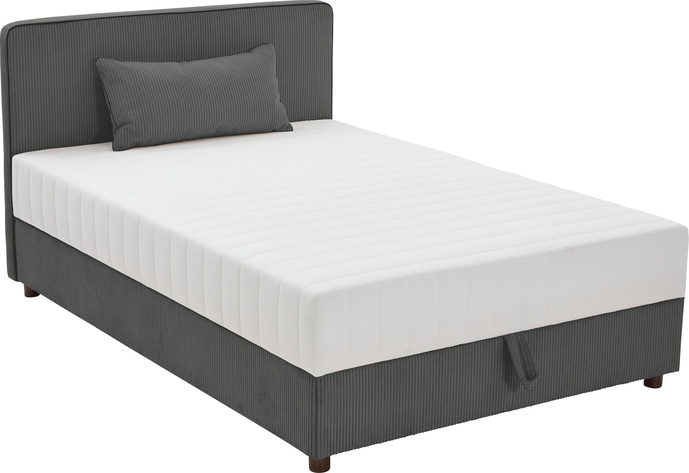 ATLANTIC home collection Bett »Corinna« Boxbett inkl. Stauraum, Cord, erhältlich in unterschiedlichen Breiten