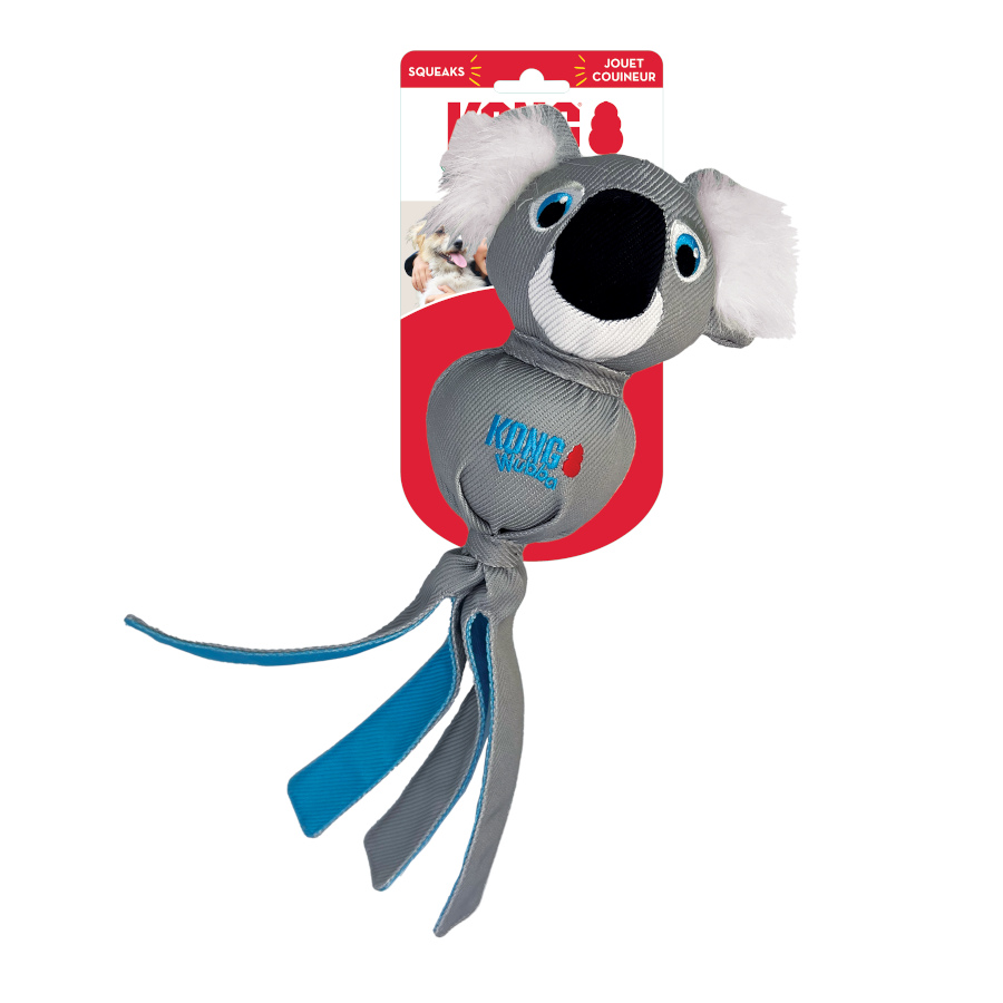 Brinquedo de pelúcia Kong Wubba Zoo Koala com som para cães