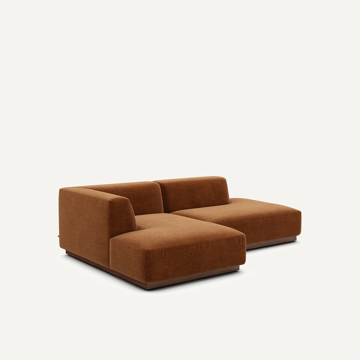 AM.PM<br>Sofá de canto esquerdo em veludo chenille, Jacopo
